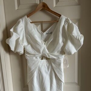 Bridal Cut-Out White Dress